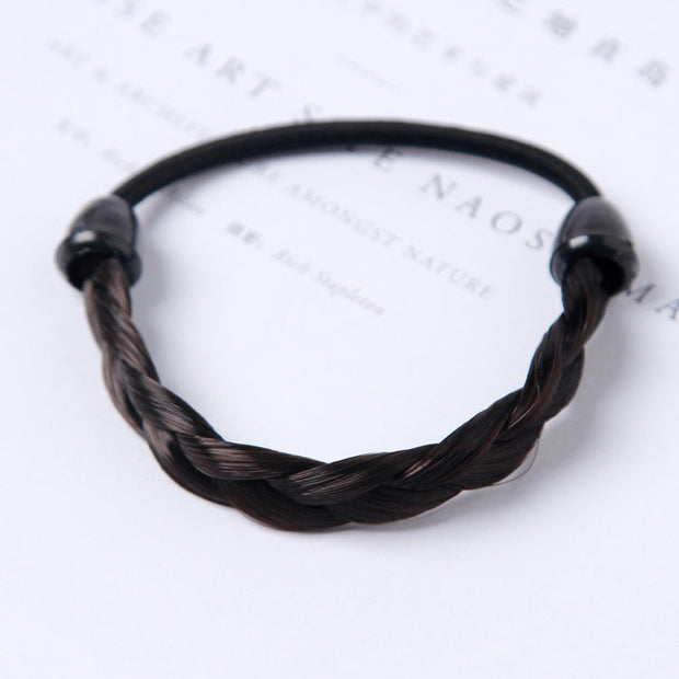 Simple hair rope braid elastic hair band wig hair ring