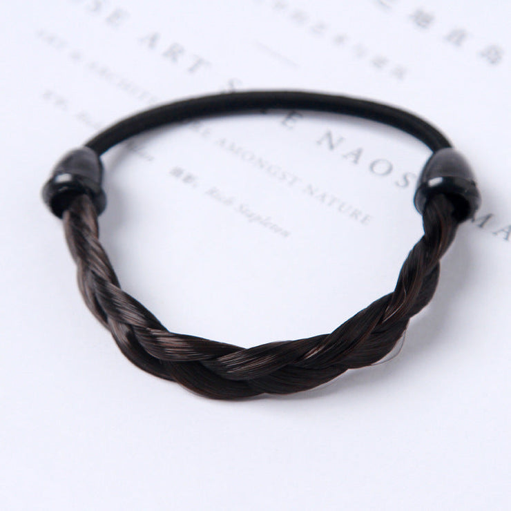 Simple hair rope braid elastic hair band wig hair ring