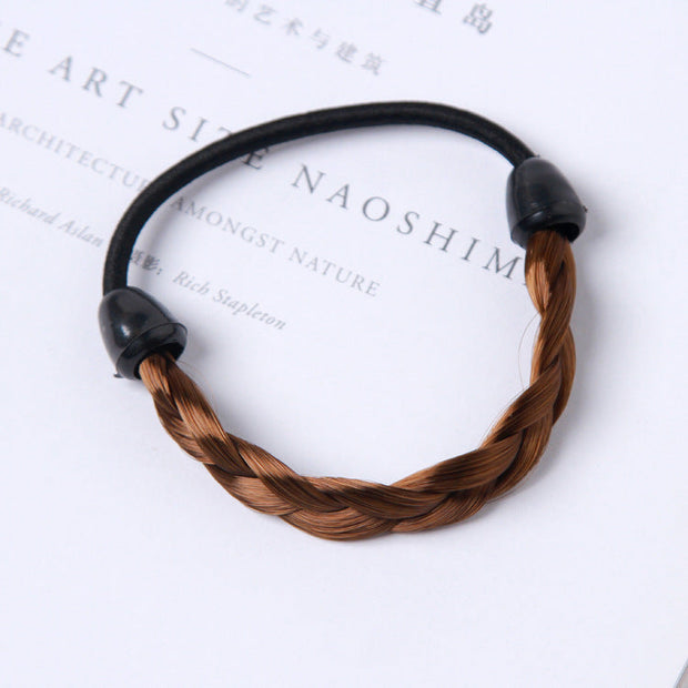 Simple hair rope braid elastic hair band wig hair ring