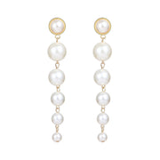Vintage Pearl Creative Simple Pearl Long Earrings