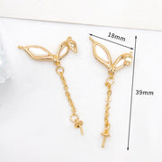 Women's White Shell Pendant Ear Rings