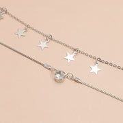 Necklace Star Pentagram Pendant Diamond Necklace Clavicle Chain